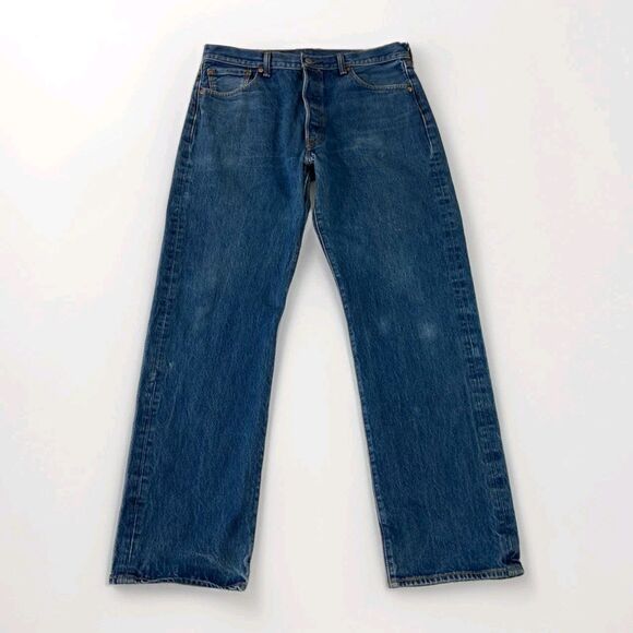 Levi's Other - Levi's 501XX Button Fly Jeans Mens 36x34 Blue Straight Leg Denim Casual